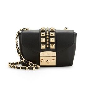 Valentino Paulette Studded Leather Crossbody Bag